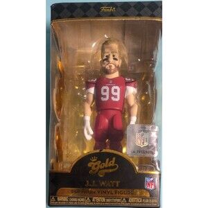 Funko Pop Gold Figure 5" NFL Cardinals JJ Watt Red Uniform New In Box